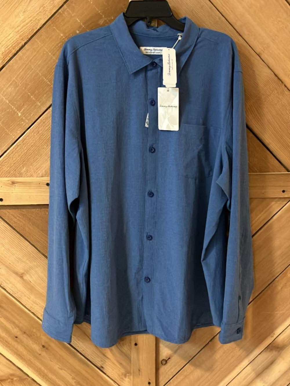 Tommy Bahama Slate Blue Long-Sleeve Button-Down Shirt